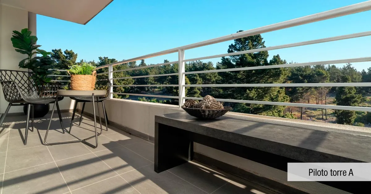 Terraza con vista panorámica